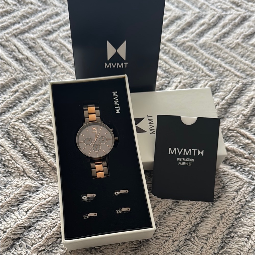 MVMT Black and Gold Watch Set